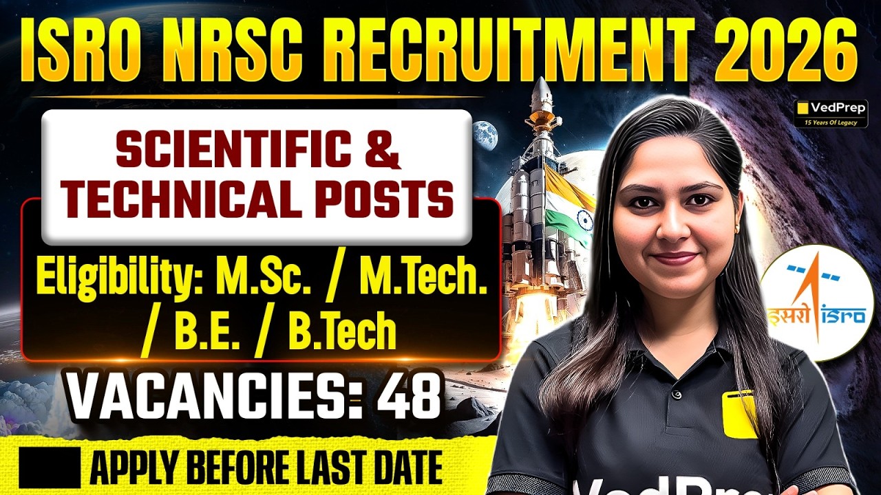 🚀 ISRO NRSC Scientific & Technical Recruitment | Apply Before Last Date!