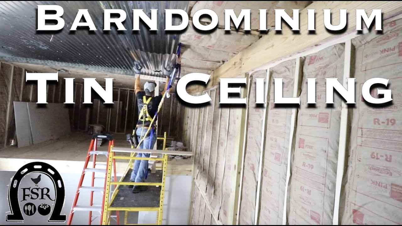 High TIN CEILING sets this Barndominium apart.