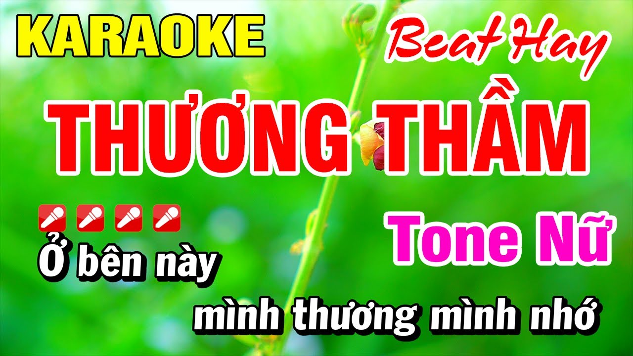 Karaoke Thương Thầm Tone Nữ Em (Beat Hay) Nhạc Sống | Hoài Phong Organ