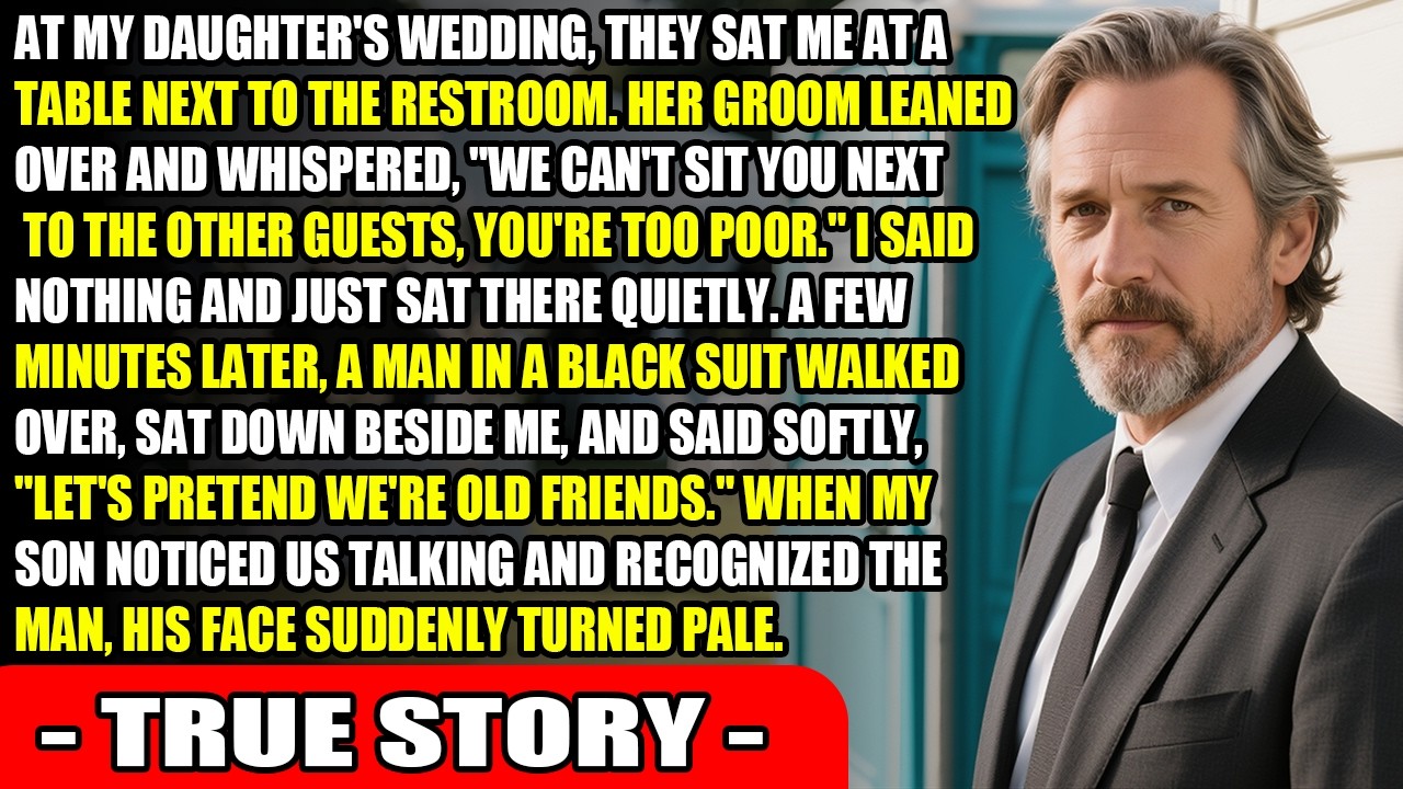 I Was Seated Near The Restroom At My Daughter’s Wedding—Then A Stranger Sat Beside Me...