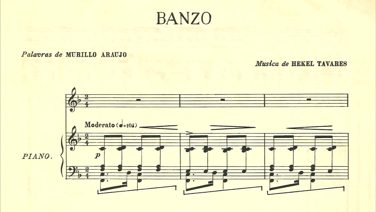 Hekel Tavares e M. Araujo - Banzo (red. piano solo) (Marco Bernardo, piano)
