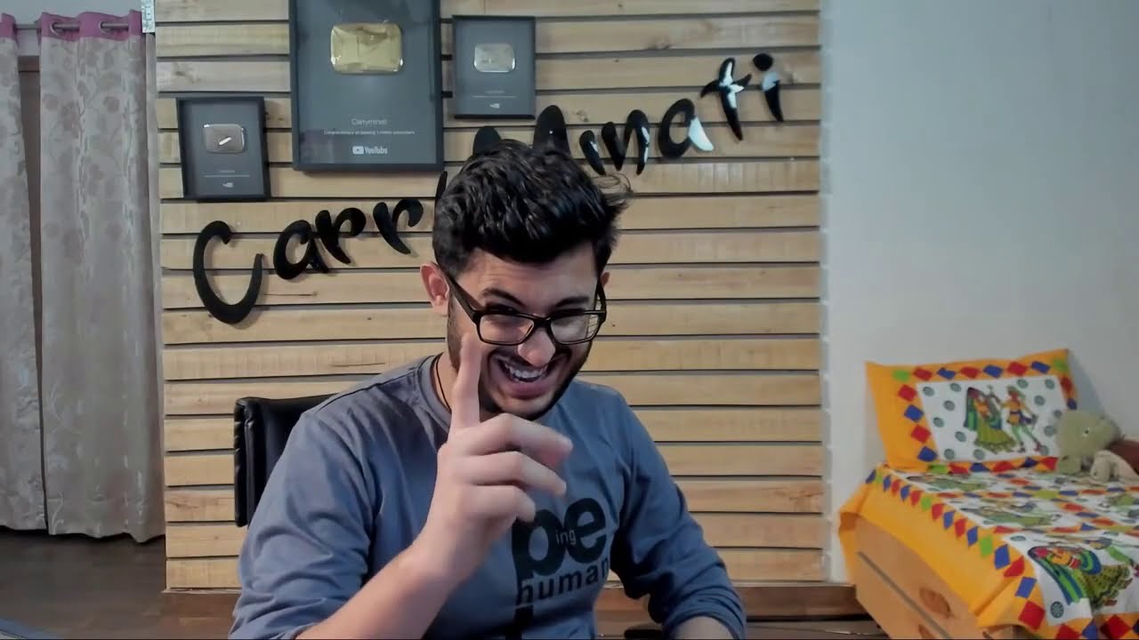 Raja Ji Apni Shaktiyo Ka Pura Istemaal Kar Rahe Ho - CarryMinati Meme Template |