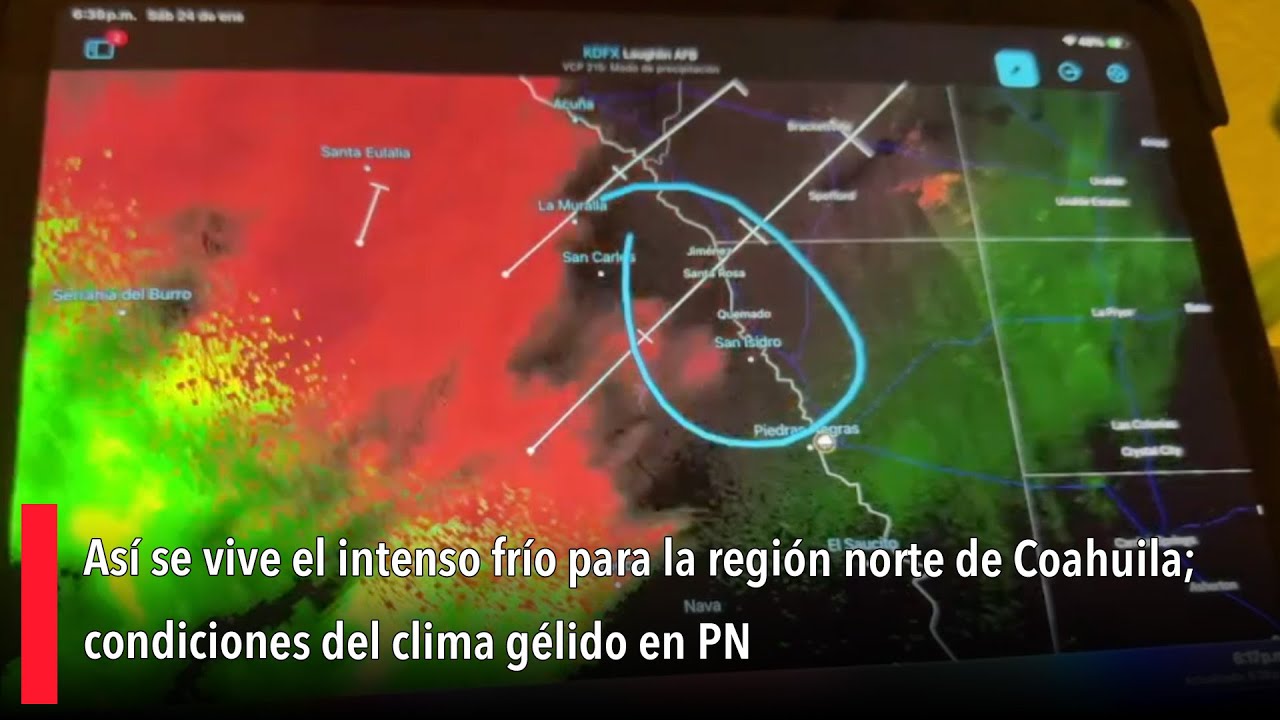 Así se vive el intenso frío en la región norte de Coahuila; condiciones del clima gélido en PN