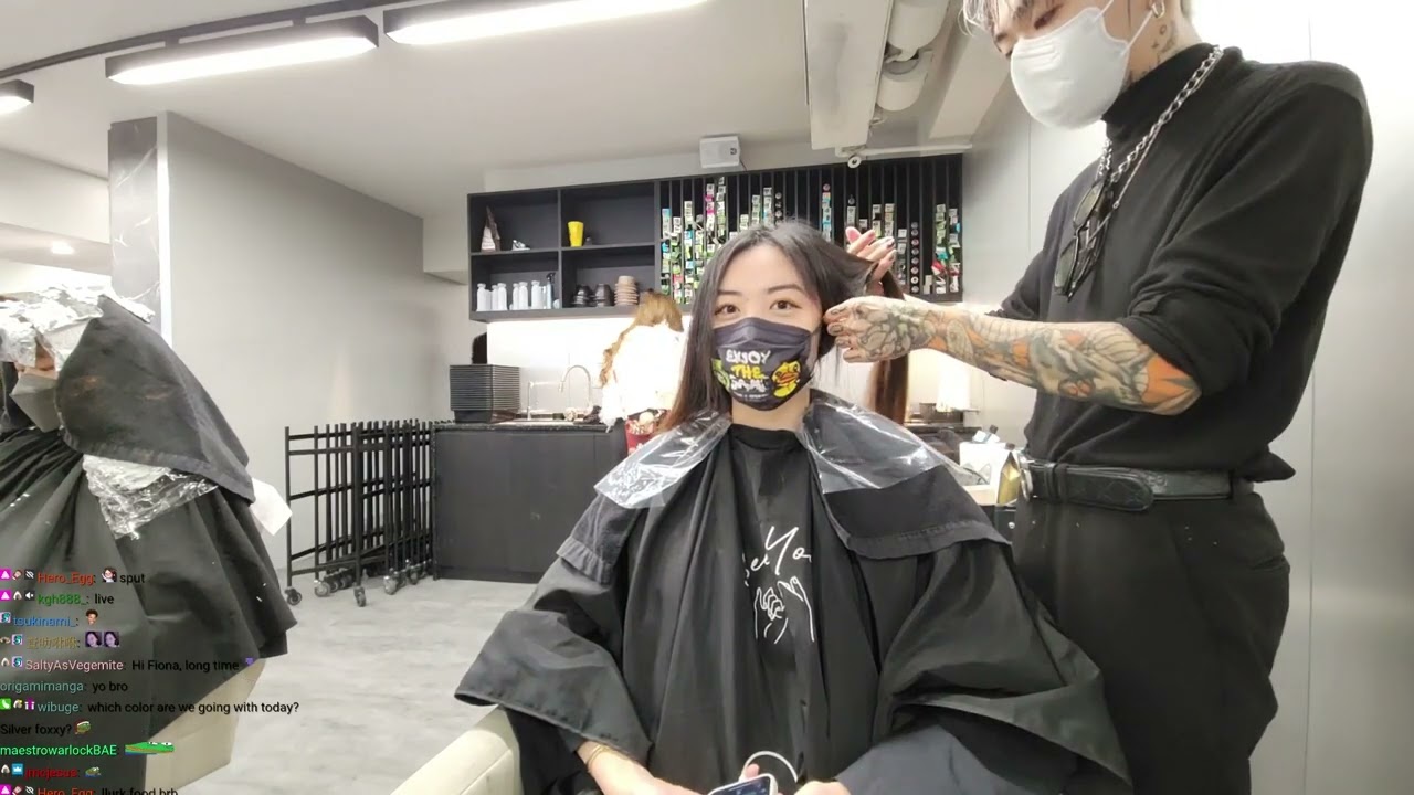 2022.12.06 fanfan - taiwan 台北  getting hair done woo  !vid !socials