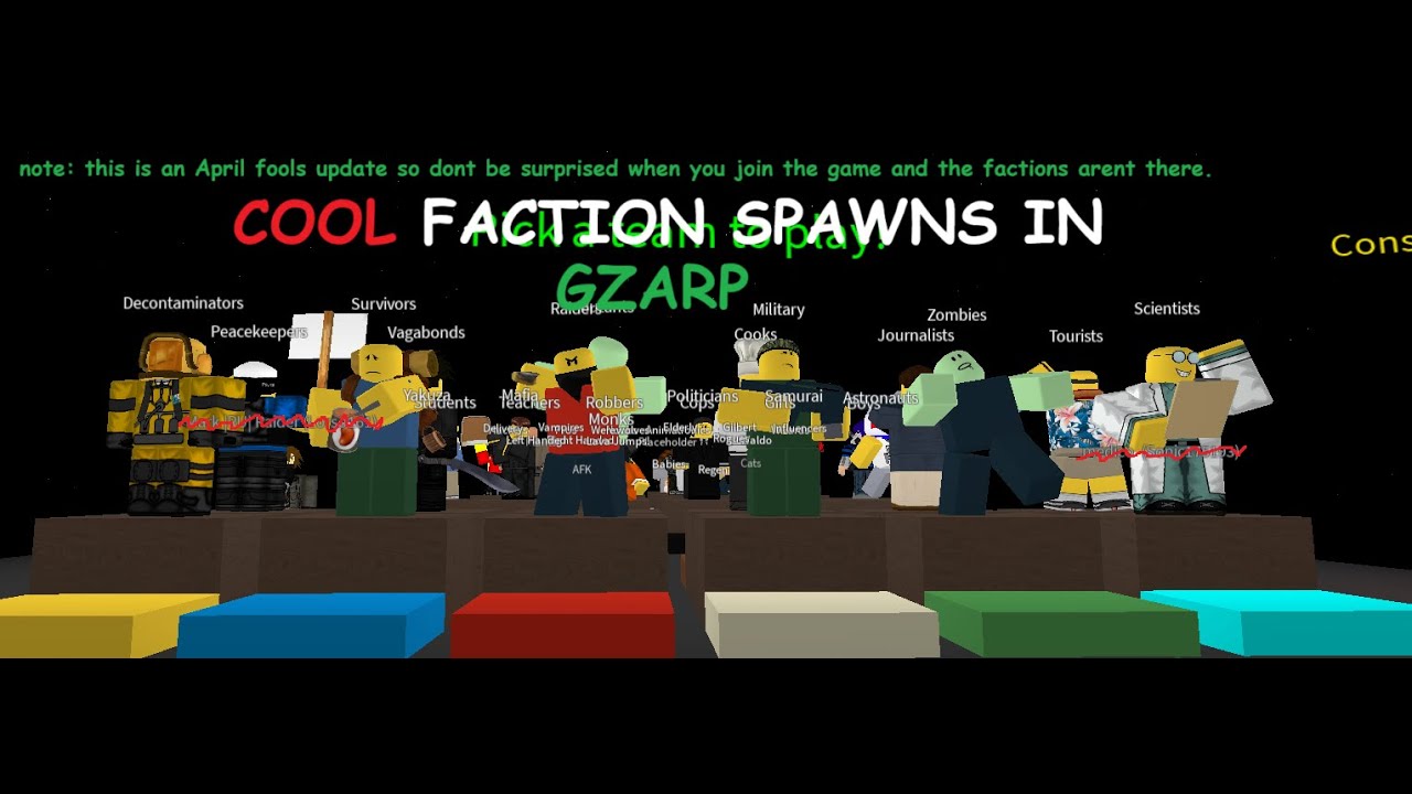 cool faction spawns in GZARP!