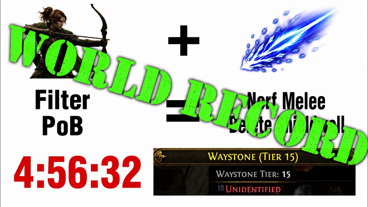 World Record of World Records | Ranger Deadeye lvl 1 to T15 maps in 4:56:32