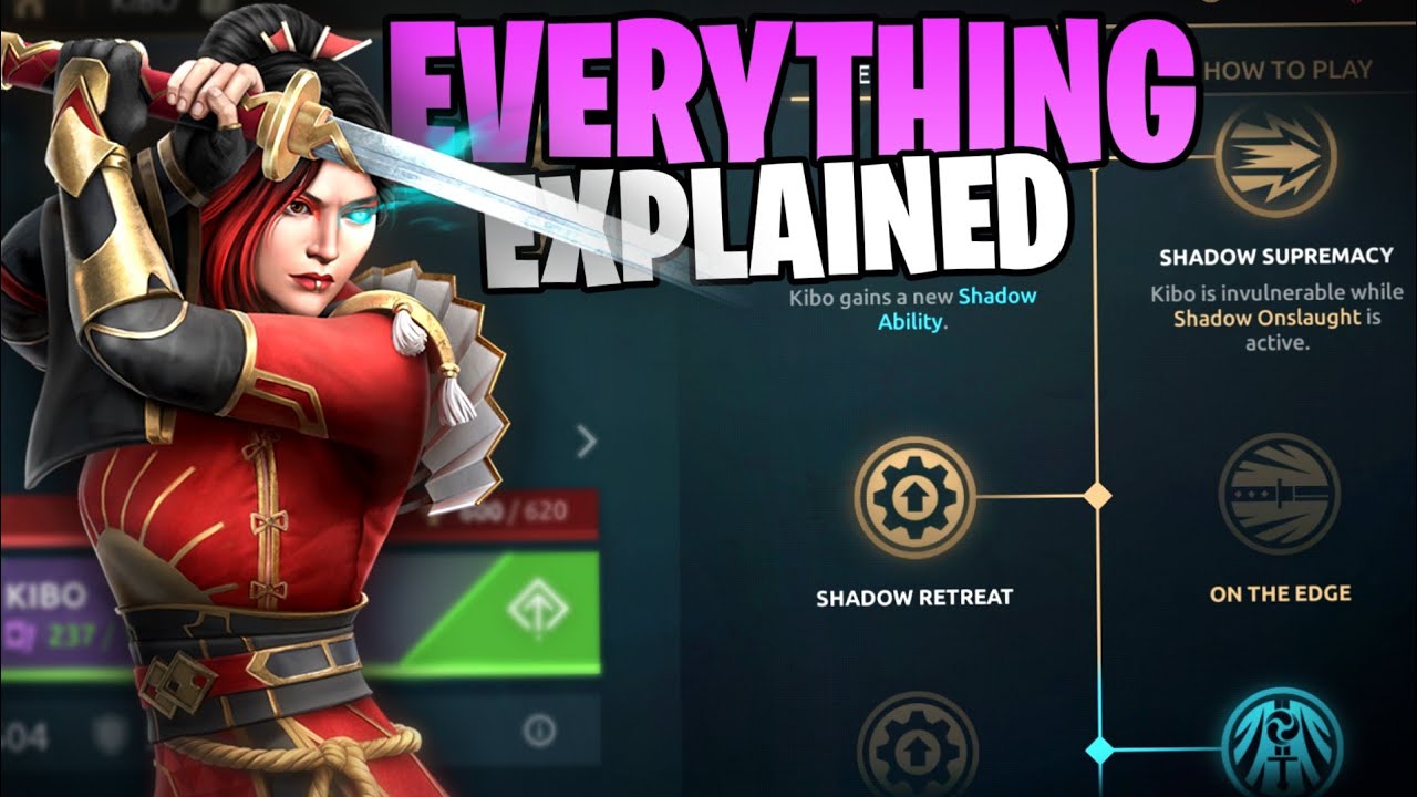 Reason Why Everyone Is Using KIBO 🤯| All Abilities & Talents Explanation🔥| Shadow fight 4