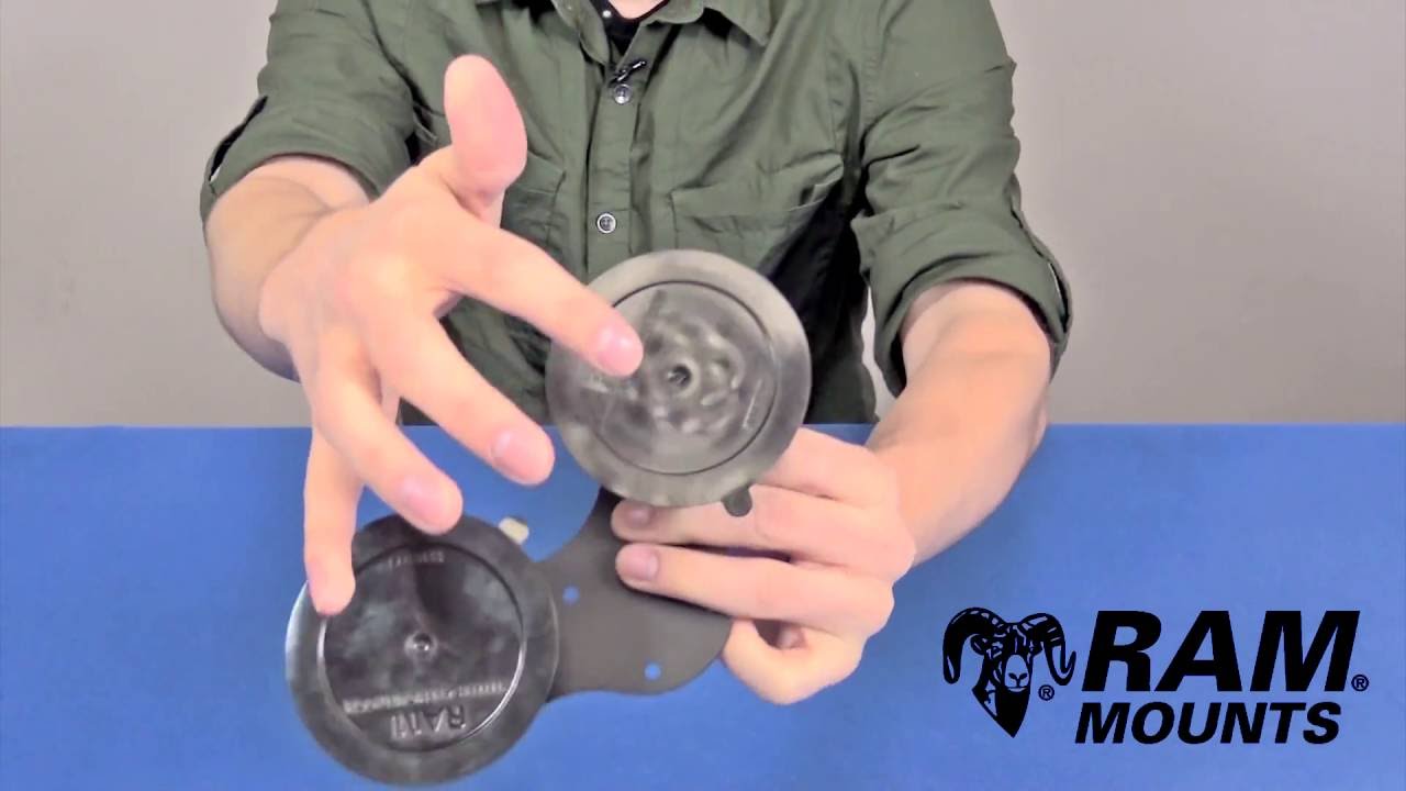 RAM Double Suction Cup Base with Universal AMPs Hole Pattern