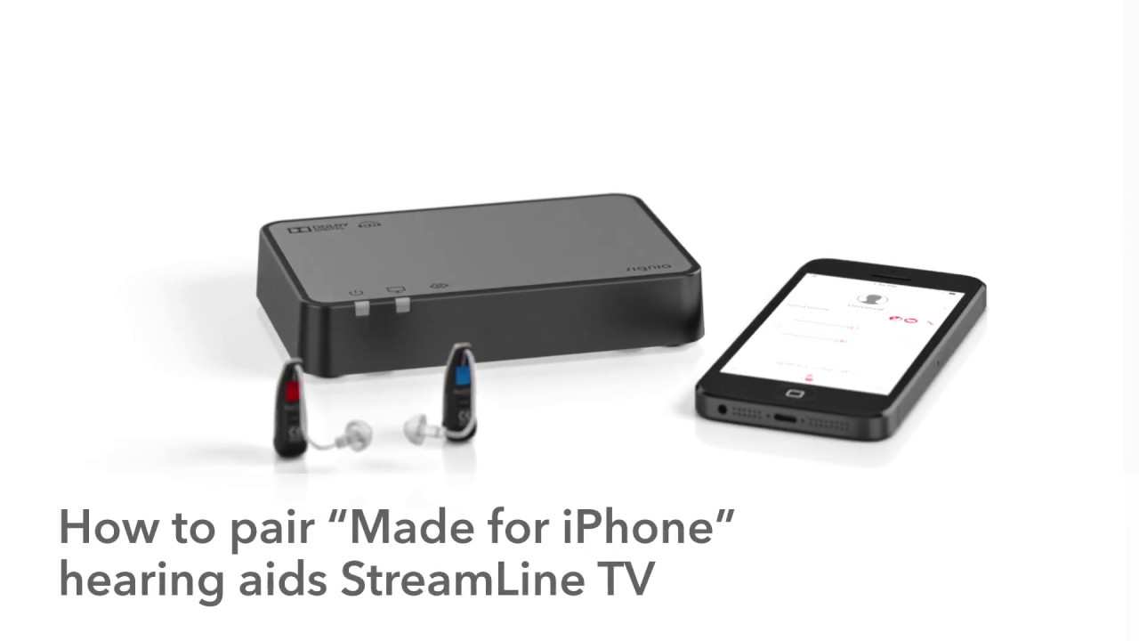 Como parear o aparelho auditivo Siemens Signia Pure 13 BT  com o StreamLineTV