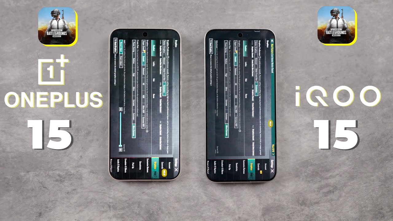 iQOO 15 Vs OnePlus 15 Gaming Test🔥 - Heating & Battery Test Comparison 🤯