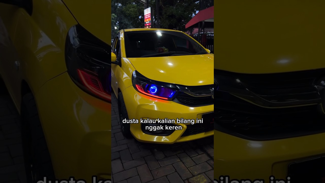 HONDA BRIO menyala keren nya upgrade BILED TURBO + DRL RGB istimewa #briomodifikasi #brionesia