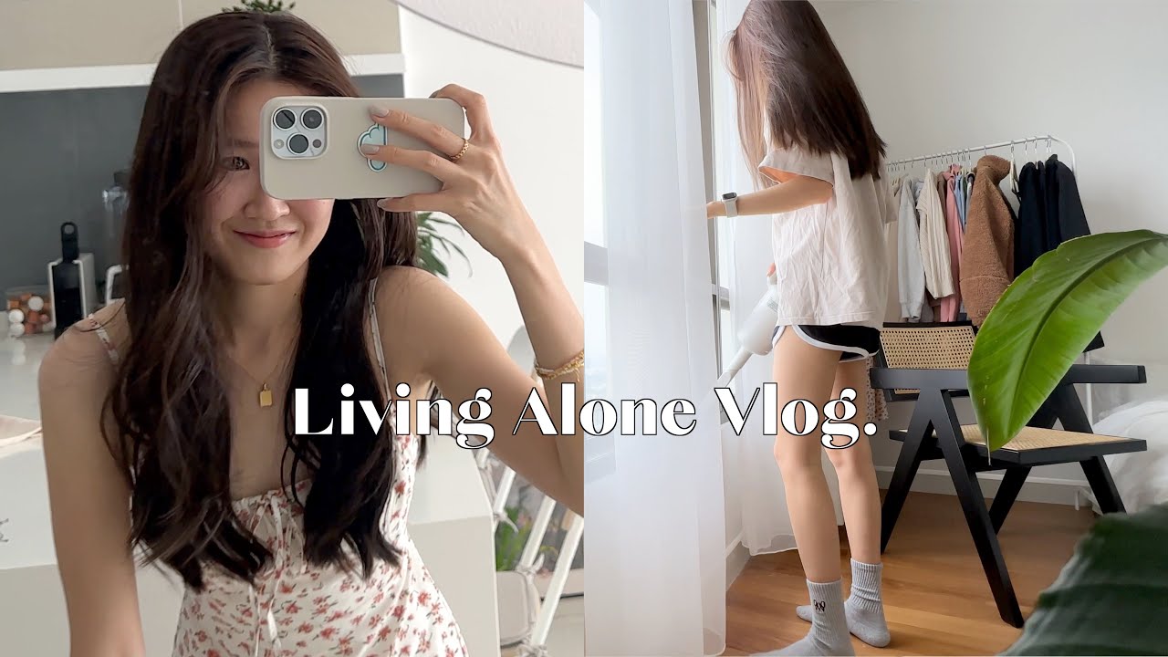 days in my life living alone | organizing my apartment, getting a haircut, hanging out with friends