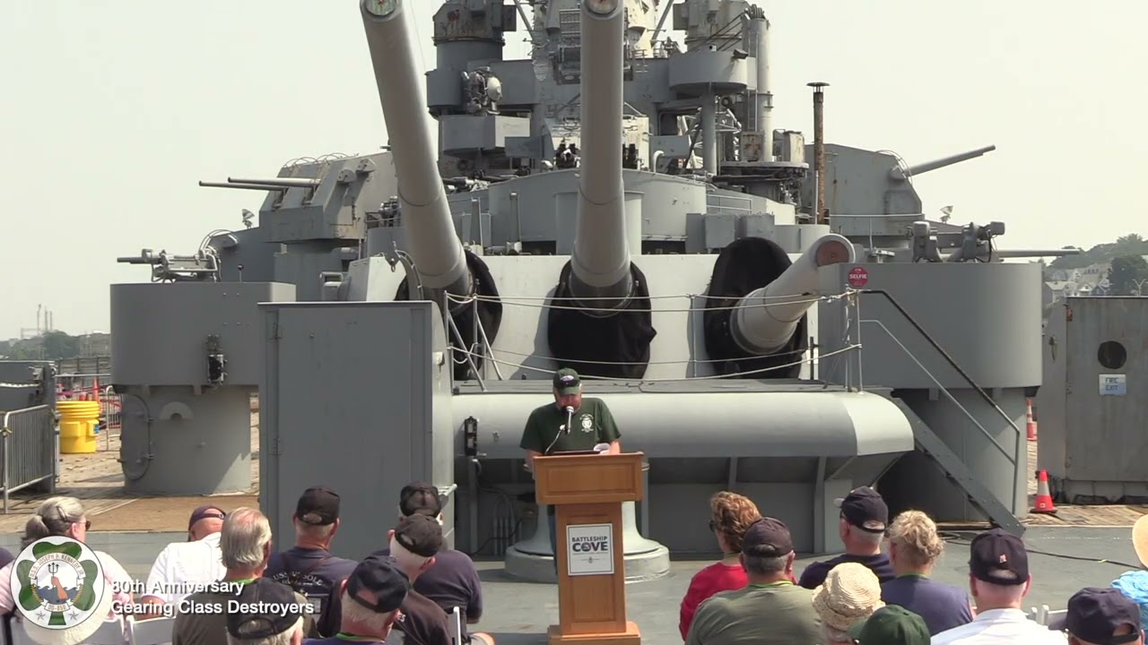 80th Anniversary of Gearing Class Destroyers Remembrance Ceremony at Battleship Cove