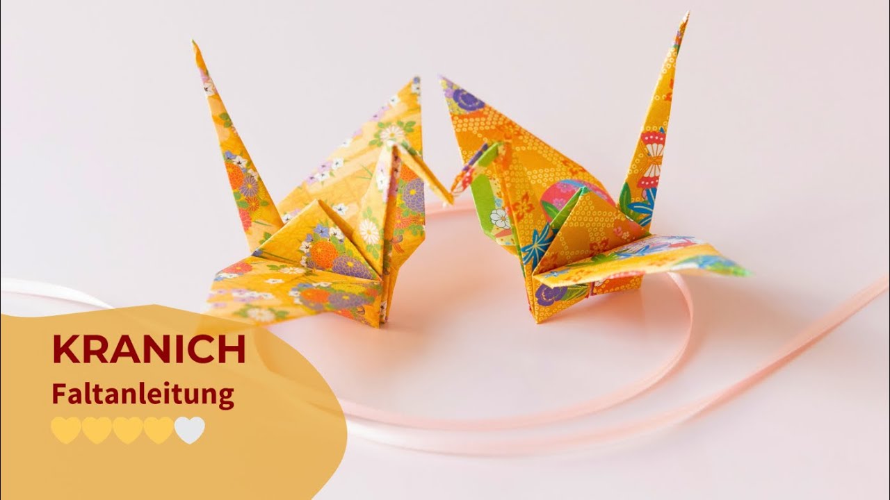 Japanischer Kranich - Origami für Anfänger 🕊️