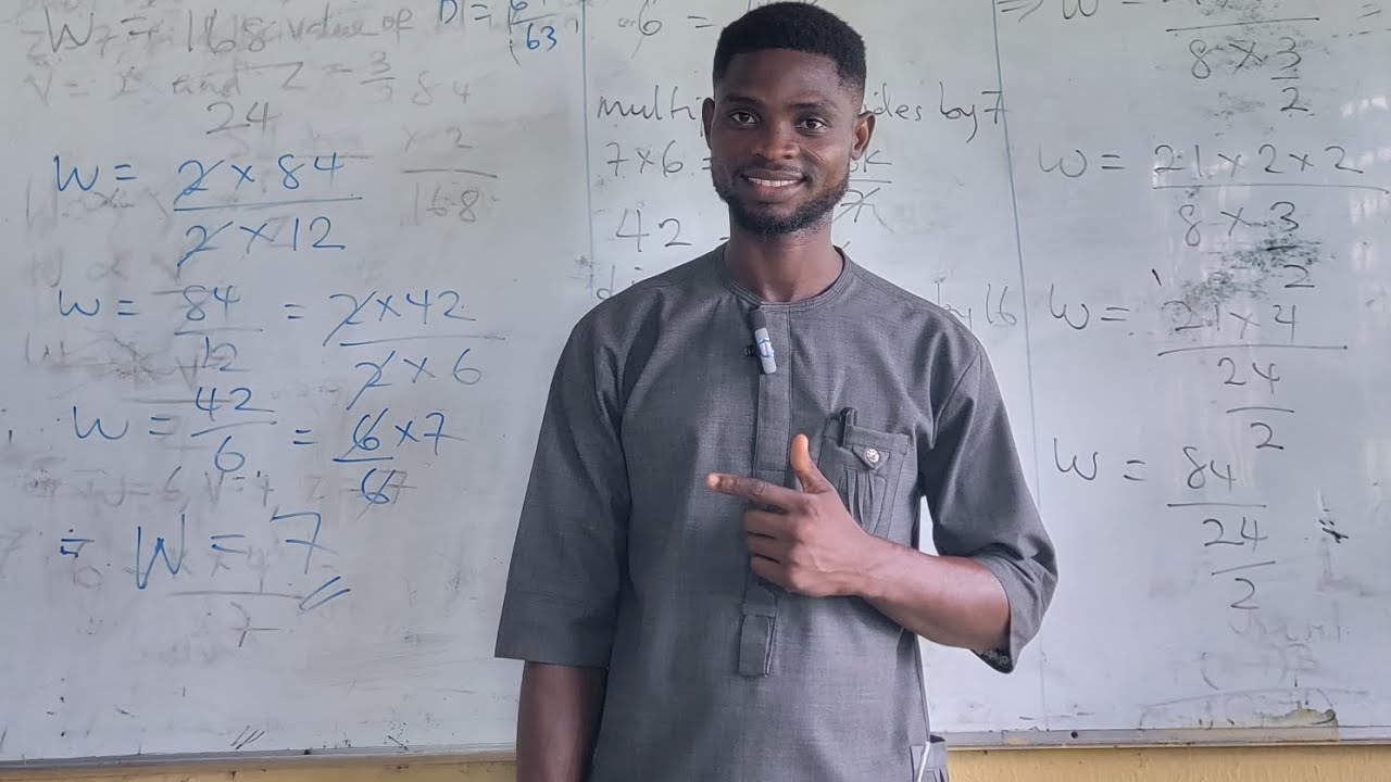 SOLUTION TO VARIATION ( JAMB QUESTION)