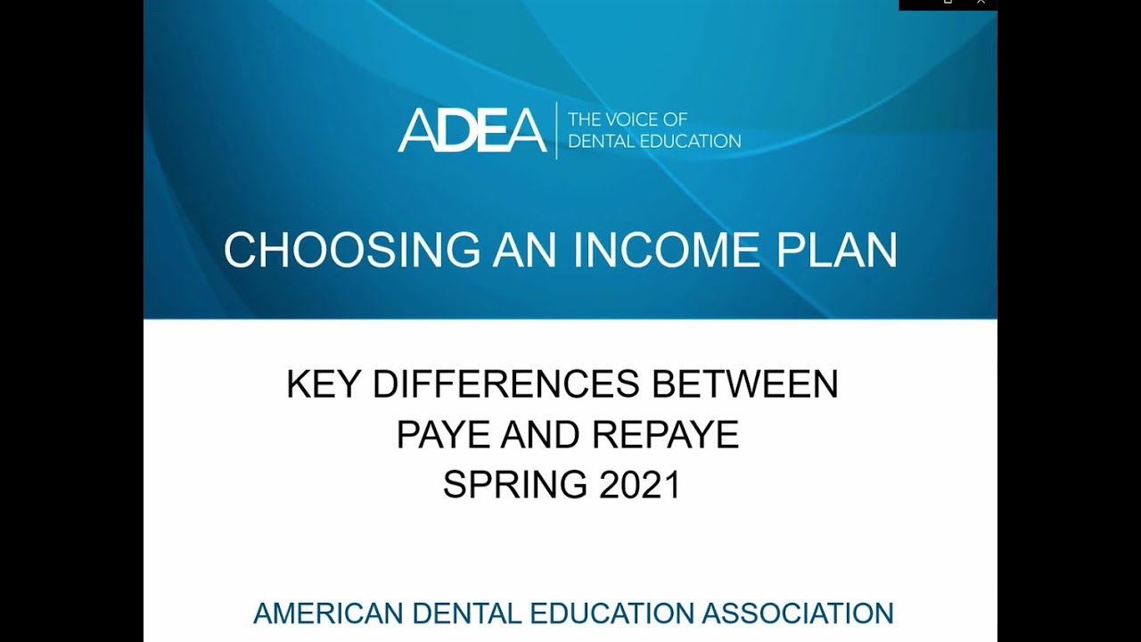 Key Differences between PAYE and REPAYE | Spring 2021