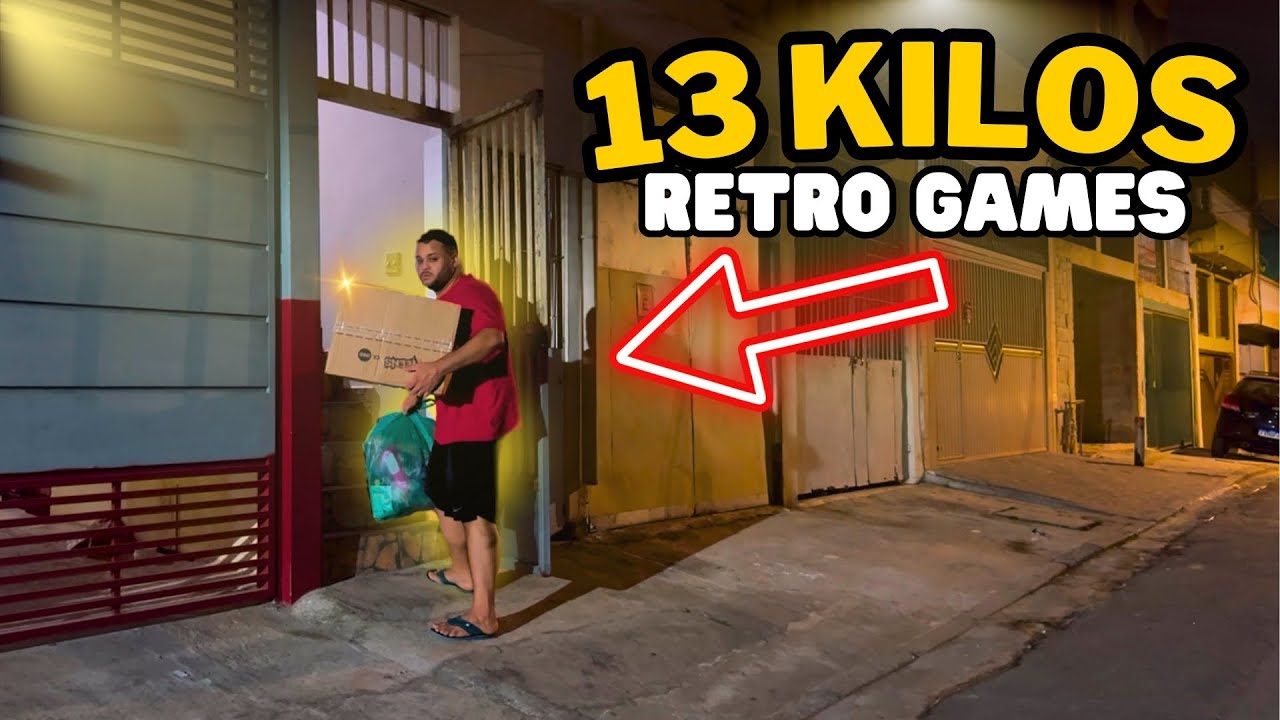 AFF... FUI na CASA DELE e COMPREI 13 KILOS de RETRO GAMES