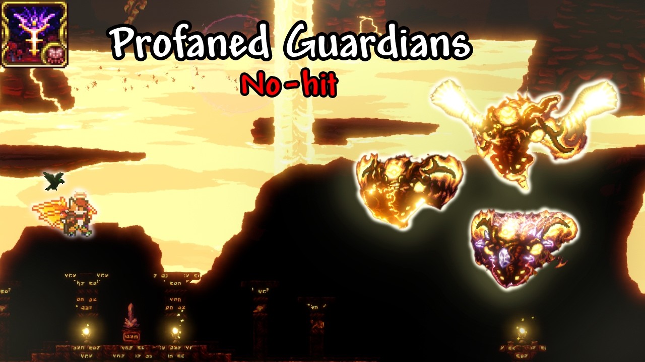 Terraria Infernum Profaned Guardians No-hit (Rogue Only) #terraria #infernum #calamityinfernum