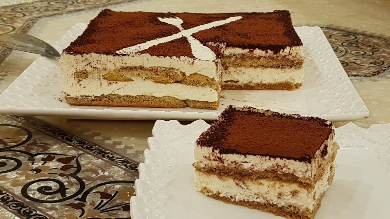تيراميسو اقتصادي بدون بيض وبدون جبن مسكربون  سهل و سريع  التحضير Tiramisu مع شهيوات امال