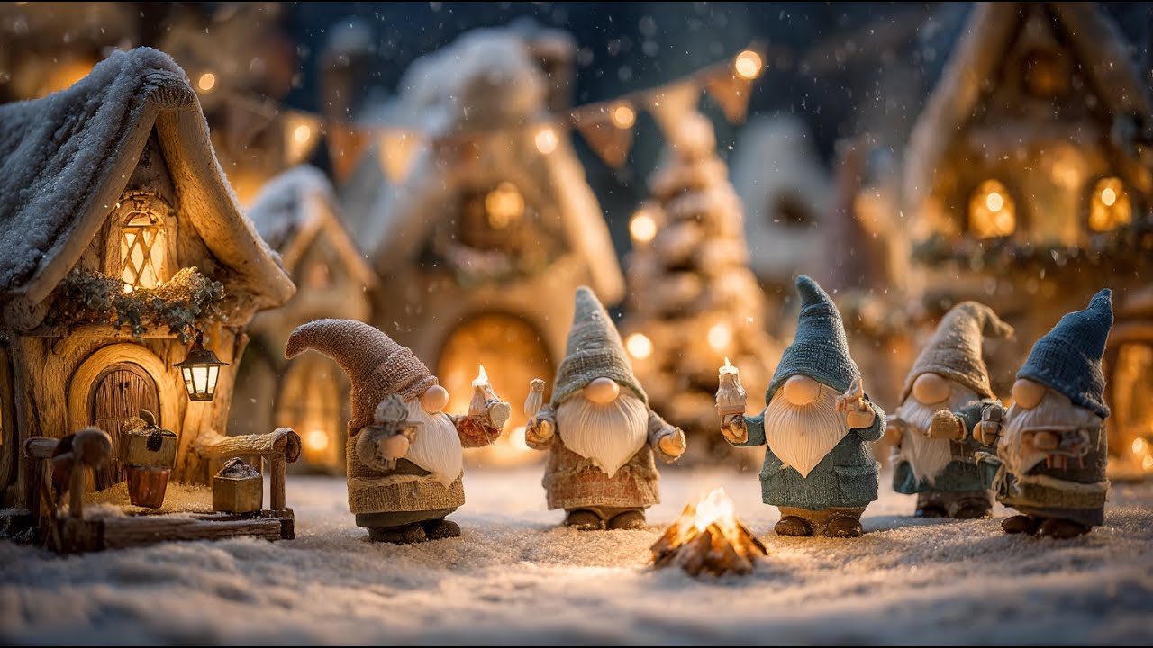 🔴 LIVE Magical Christmas Lilliputs 🎄 Cozy Holiday Ambience | Enchanted Winter Stream