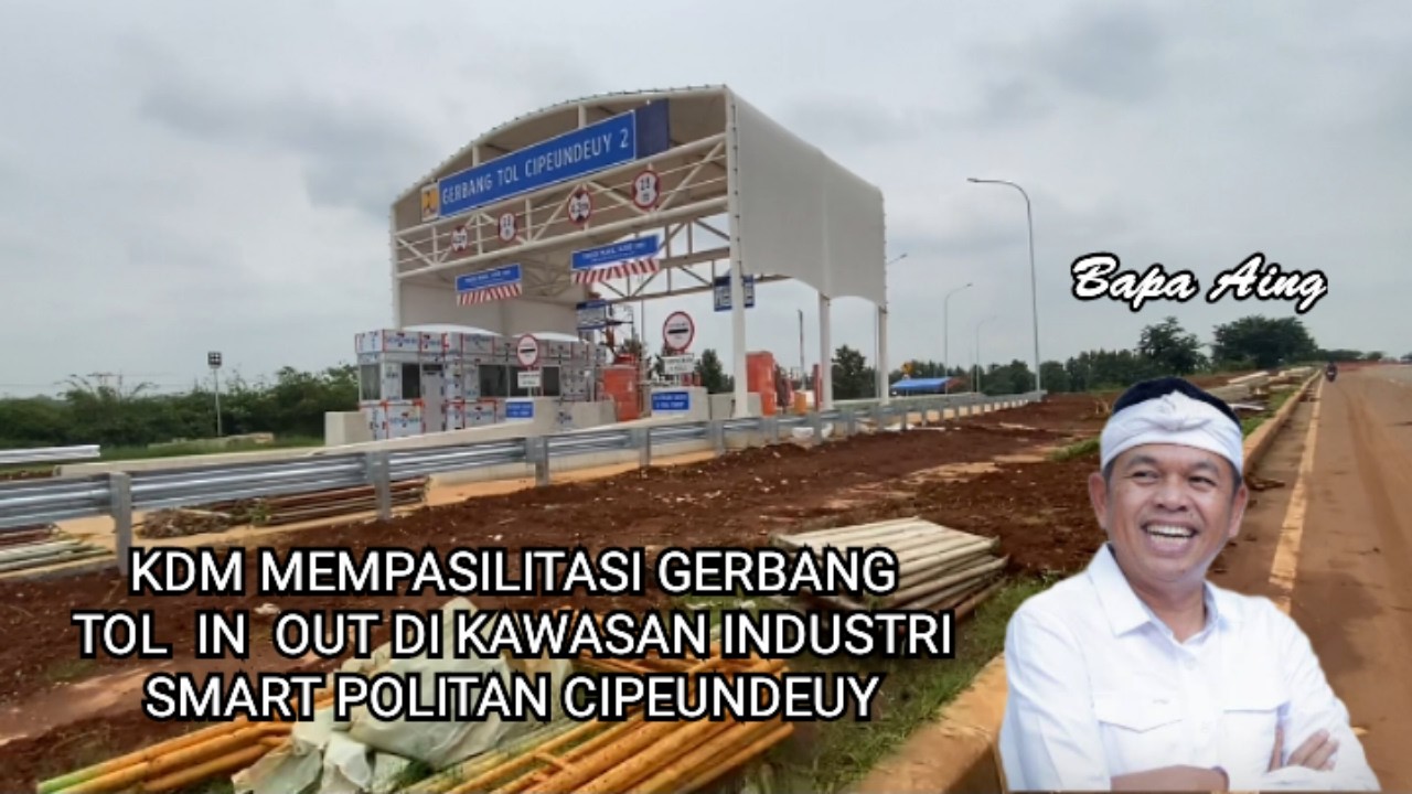 MANTAP‼️Gerbang Tol Cipeundeuy Masuk & Keluar Lewat Kawasan Industri Smart Politan Hampir Finishing