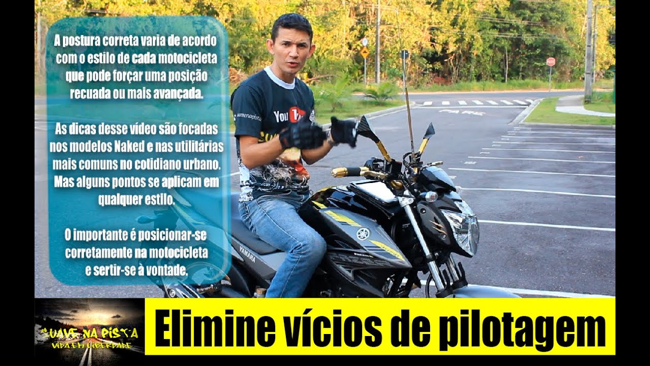 Aprenda a postura correta de pilotagem
