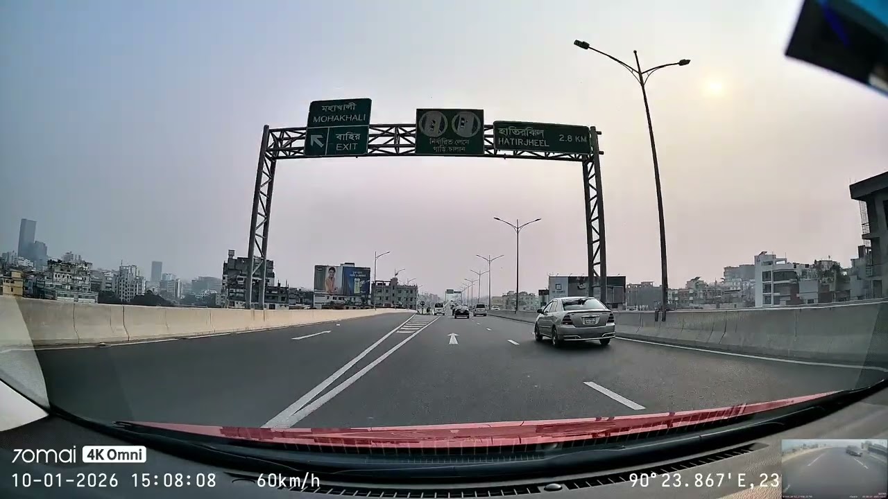 Safe Driving POV | Banani to Farmgate Expressway | Defensive Driving in Dhaka