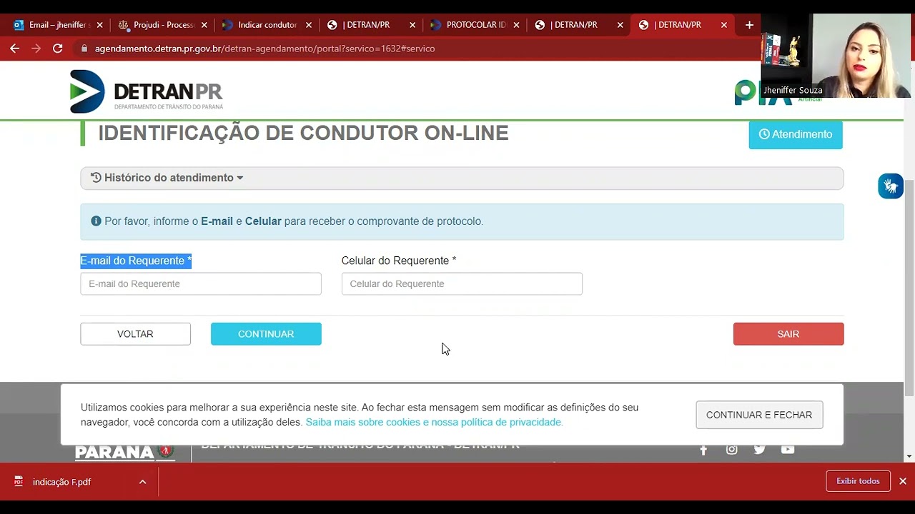 Como fazer indicação de condutor infrator ONLINE - DETRAN/PR