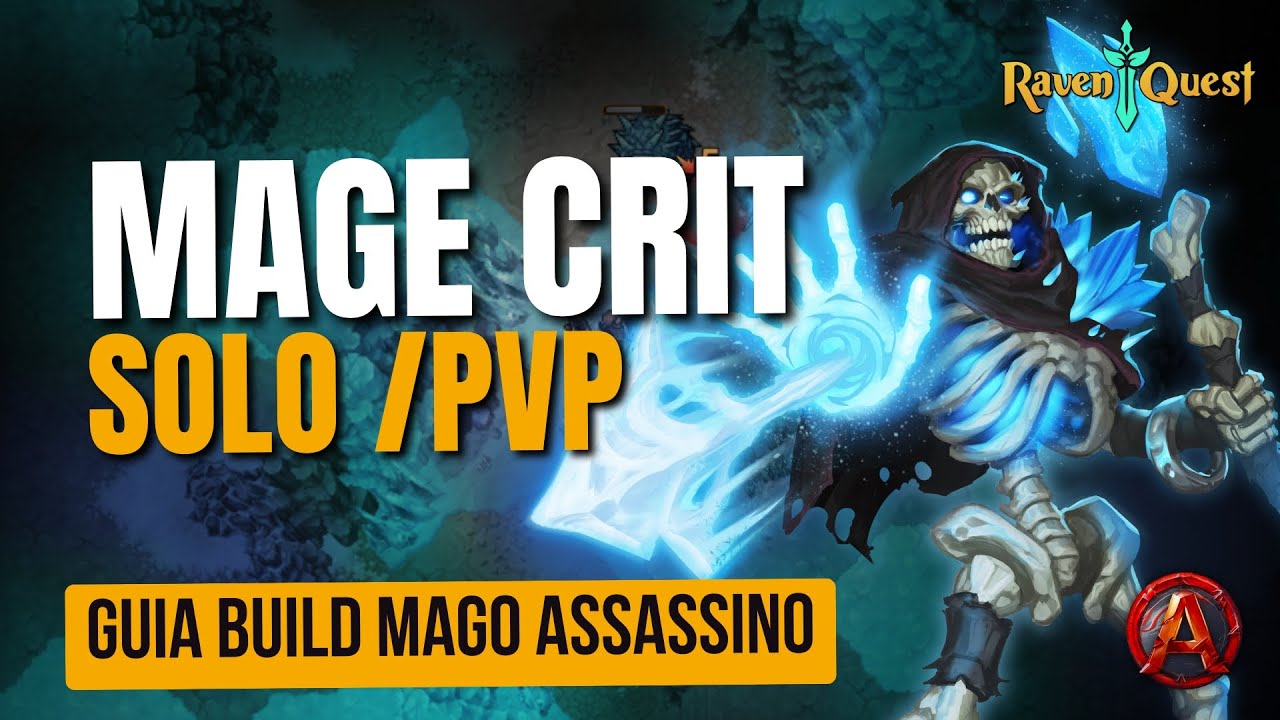 RavenQuest: Build Mago Full Crítico - Solo Farm + PvP!