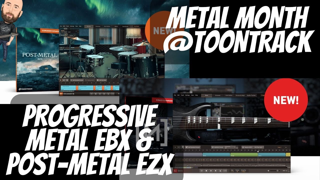 It is METAL MONTH @toontrack!!!! | These Are AMAZING! | PROGRESSIVE METAL EBX & POST-METAL EZX