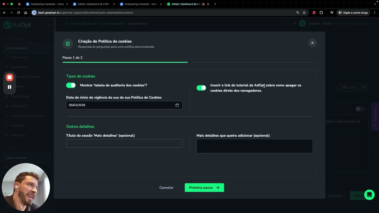 Onboarding Completo - Documentos do Aviso