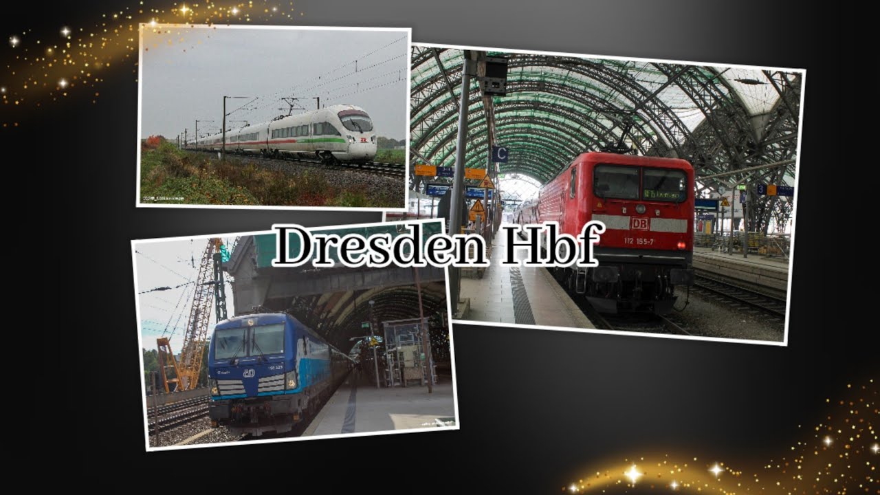 Zugverkehr in Dresden Hauptbahnhof (RB/RE, ICE, S-Bahn, IC)