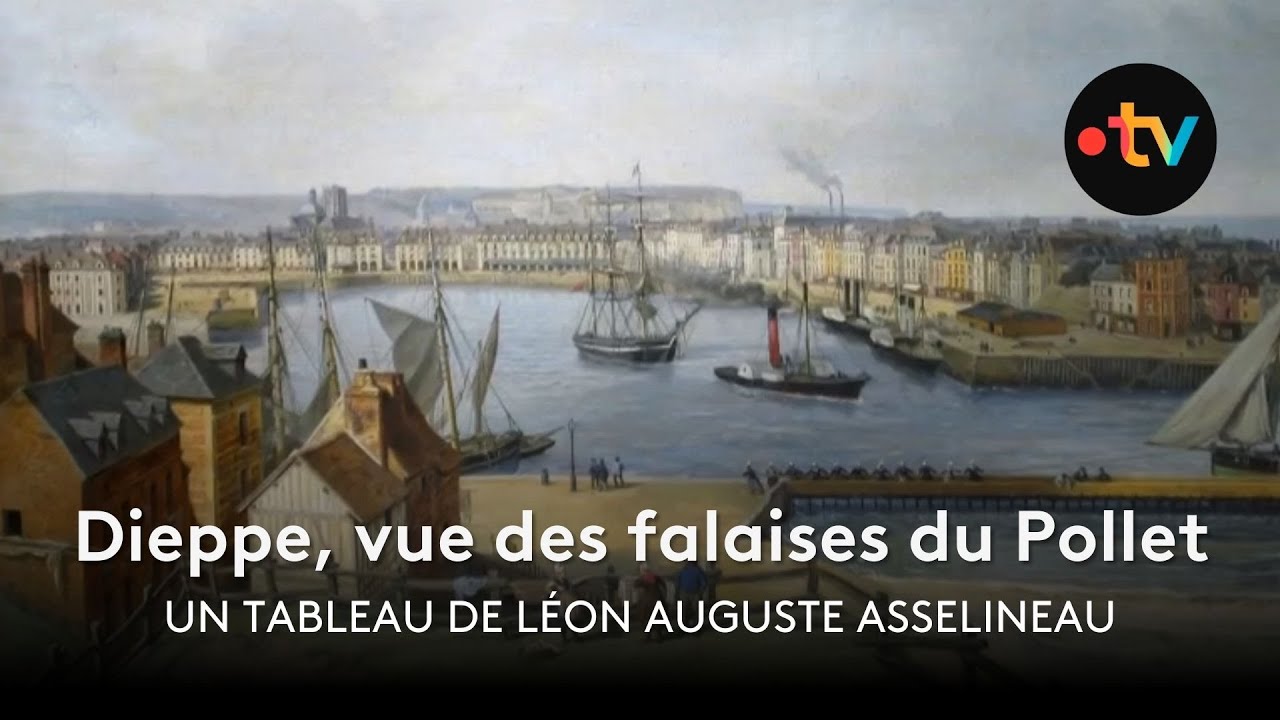 L'envers du tableau : Dieppe, vue des falaises du Pollet