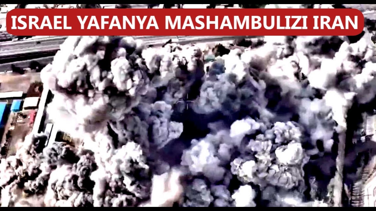 ISRAEL YASHAMBULIA MIUNDOMBINU YA MAKOMBORA YA IRAN ILIYOKO CHINI YA ARDHI