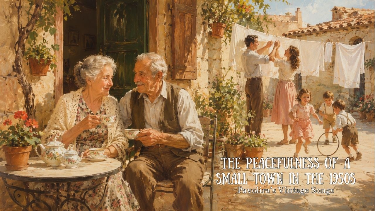 The Peacefulness Of a Small Town In The 1950s | Pavolira&rsquo;s Vintage Songs