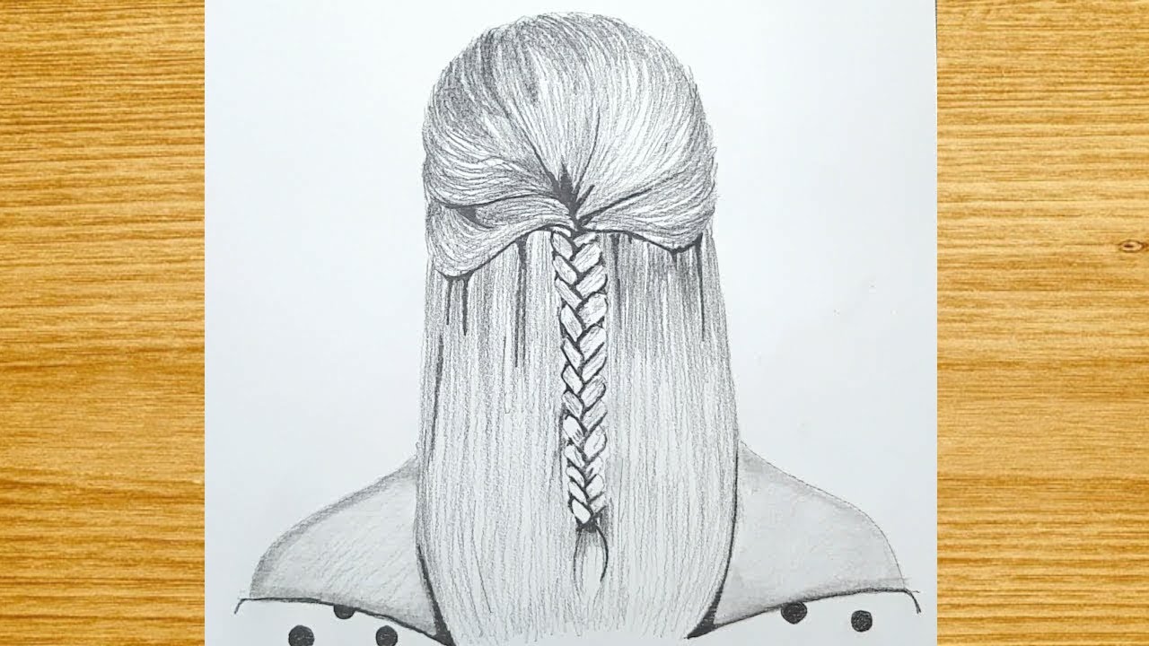 How to draw a girl with beautiful hairstyle for BEGINNERS