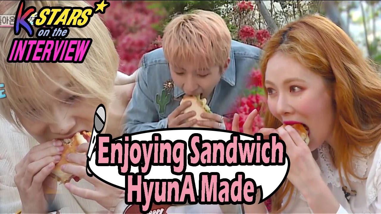[CONTACT INTERVIEW★]HyunA Prepared Sandwich For E'dawn & Hui 20170507