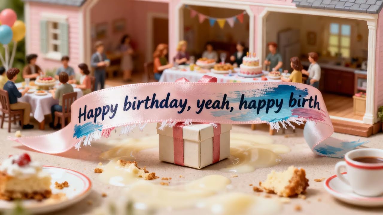 Miniature Suburb Birthdays — A Tilt‑Shift Memory Loop