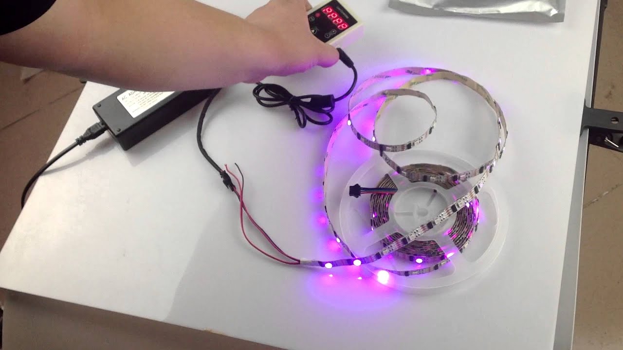 LPXS143  5M individually addressable WS2801 32led 32ic no waterproof white pcb with 133 controller a