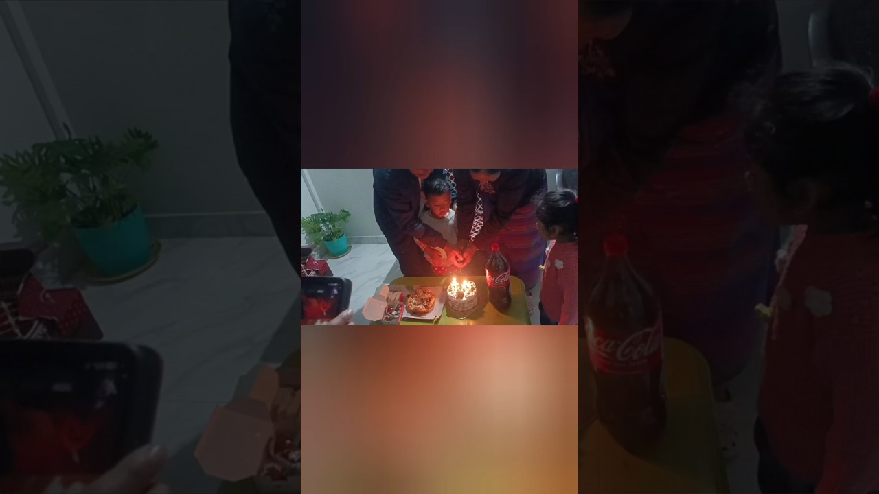 new year cake cutting 🎉 | Mom & Dad. 