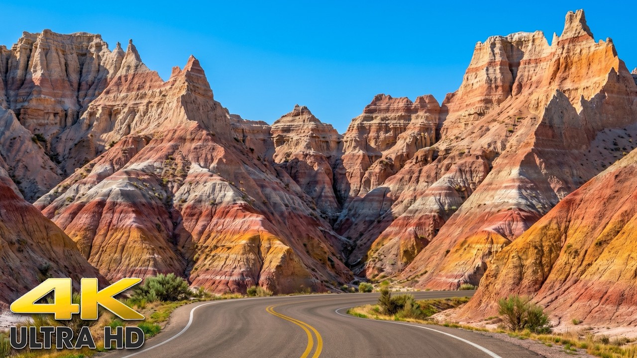 Badlands National Park 4K: Alien Landscapes Scenic Drive 4K