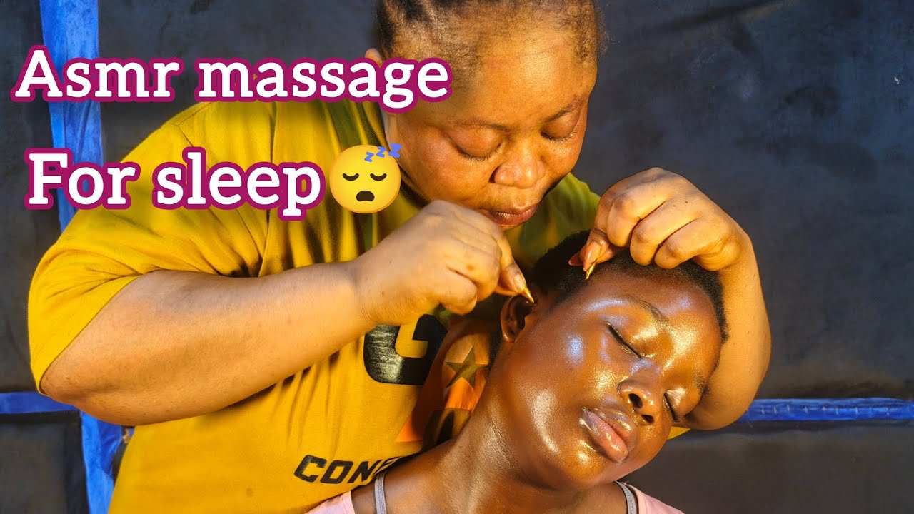 ASMR✨ Intense oiling and vitamin E application, Face Masking and massaging for Deep Sleep😴