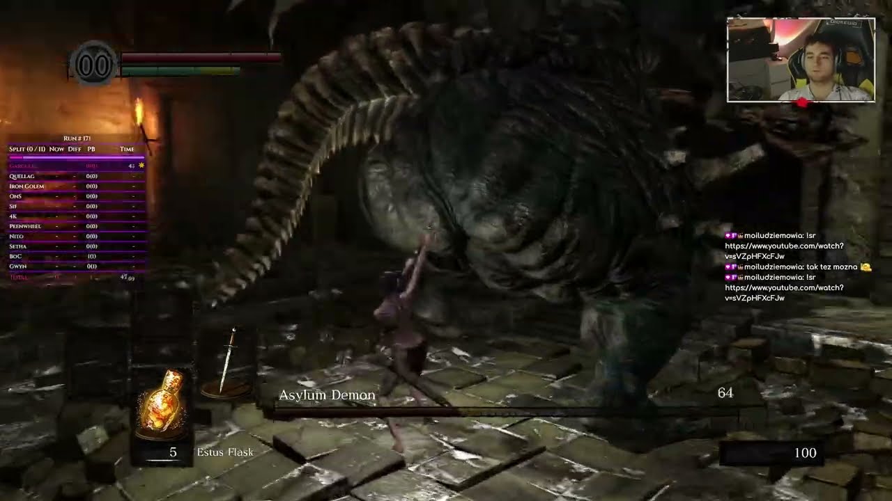 DARK SOULS REMASTERED NO-HIT Any%  - cały run.