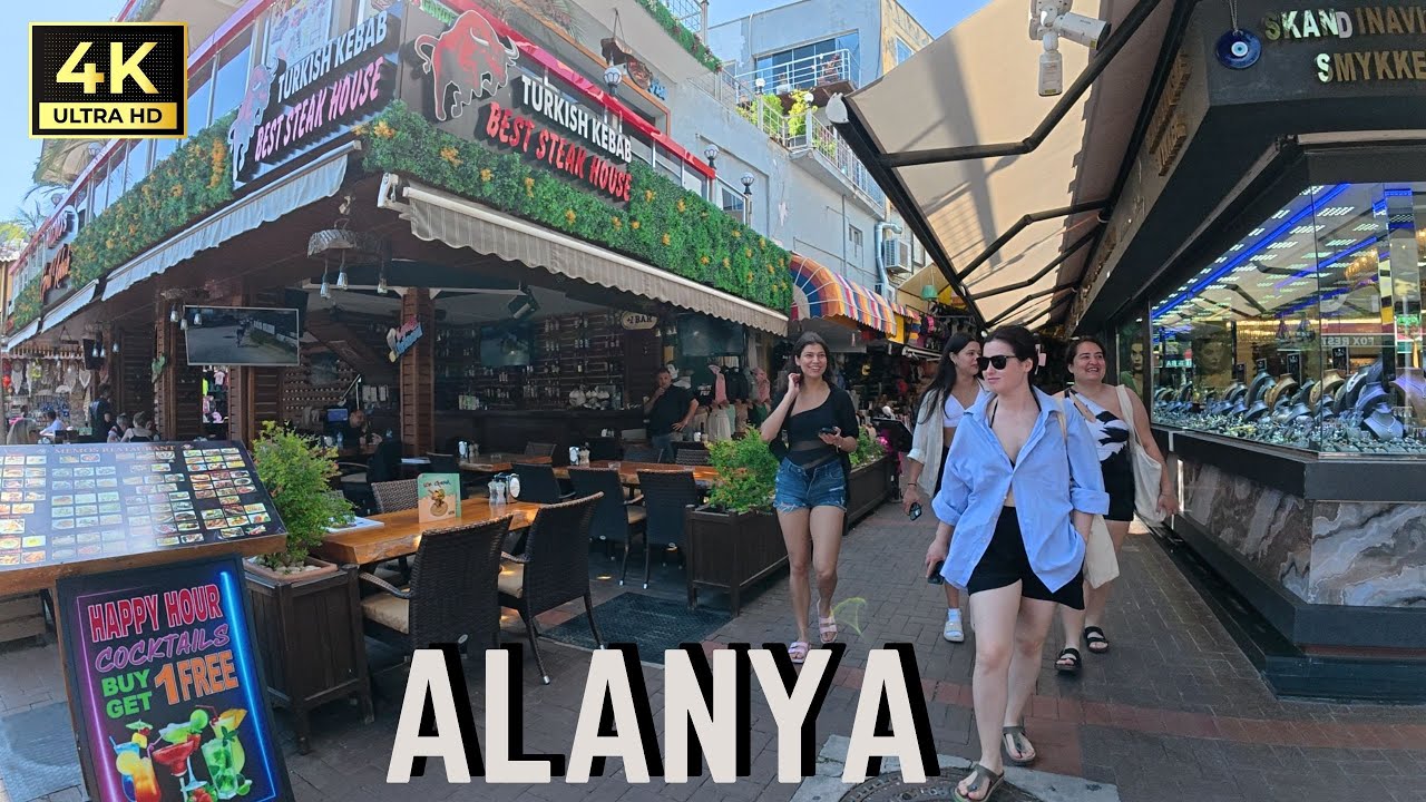 Alanya City Center Walking Tour | May 2, 2025 [4K HD/60 fps] 🇹🇷