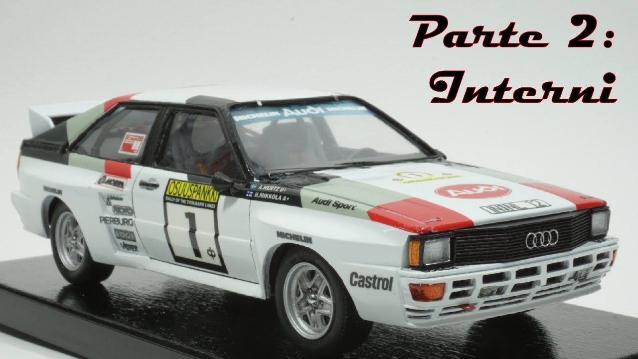 AUDI QUATTRO A2 1983 - TAMIYA MODELLINO 1/24 - INTERNI - MODELLISMO STATICO