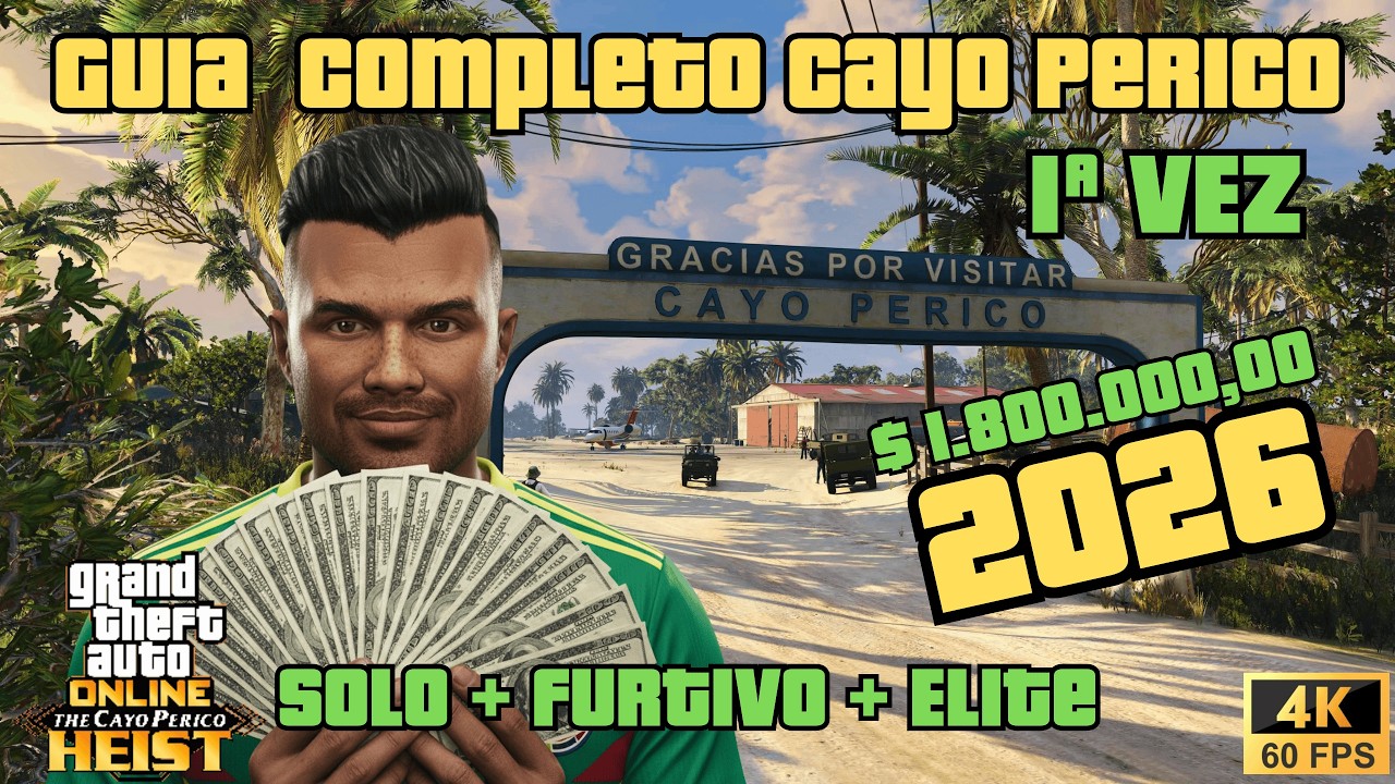 O ÚNICO GUIA QUE VOCÊ PRECISA GOLPE DE CAYO PERICO SOLO ELITE   RÁPIDO E FÁCIL!!! GTA ONLINE