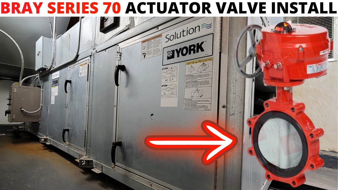 HVAC: Bray Series 70 Actuator Valve Installation (4 Pipe Fan Coil Unit) FCU Bray Valve Replacement