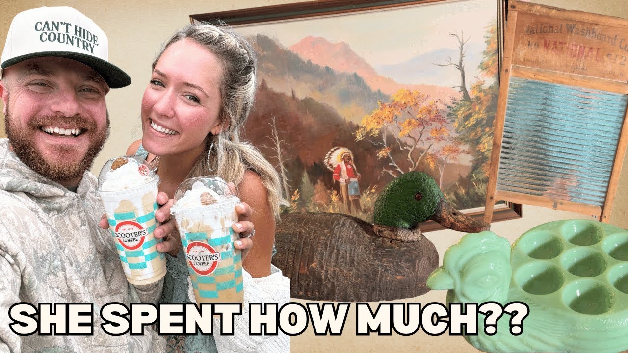 $1,000 Antique Shopping Date Vlog