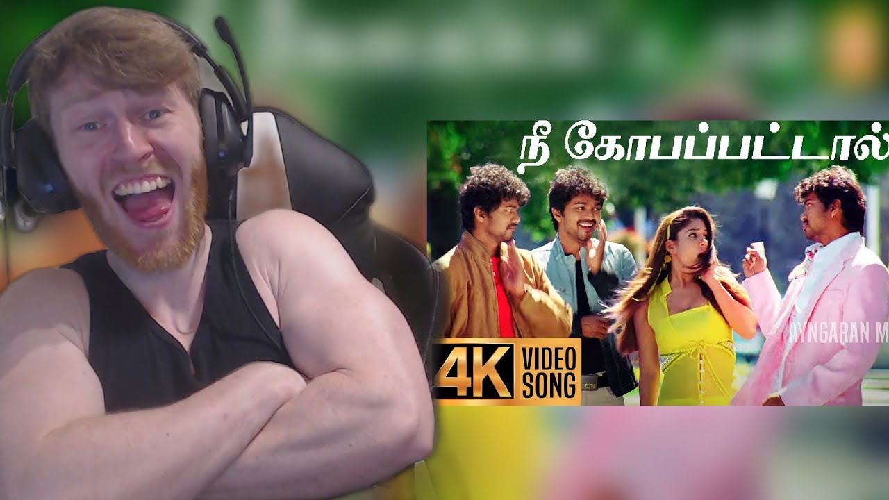 Nee Kobapattaal - Video Song | | Villu | Thalapathy Vijay | Prabhu Deva • Reaction By Foreigner