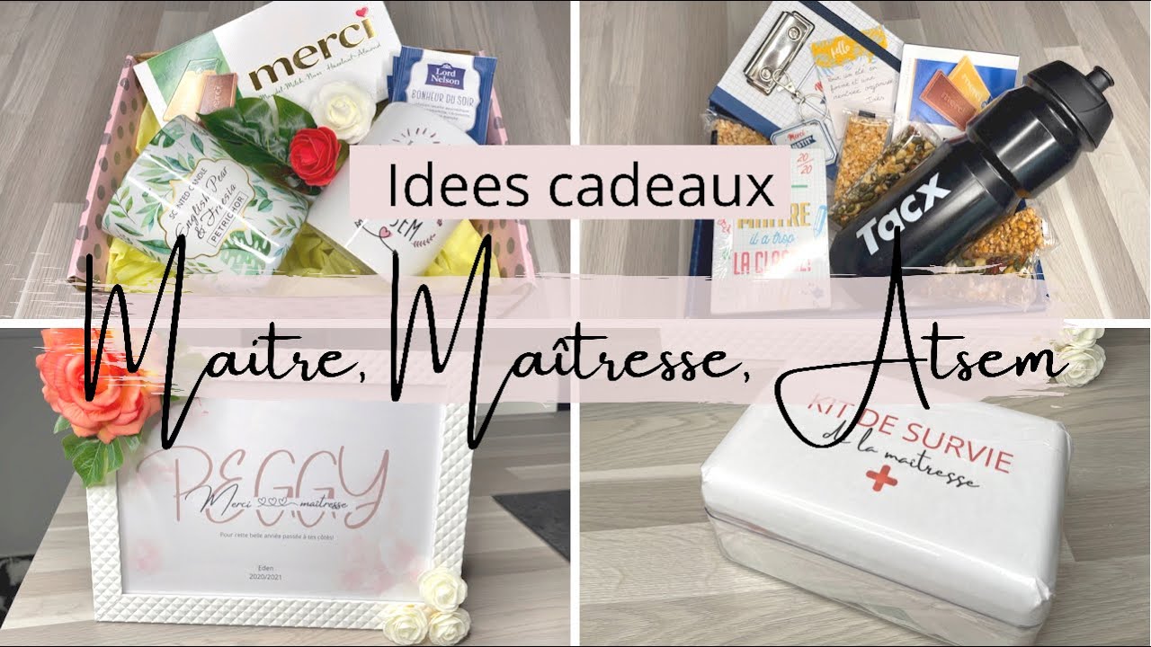 Diy et Idées Cadeaux pour Maître, Maîtresse et Atsem